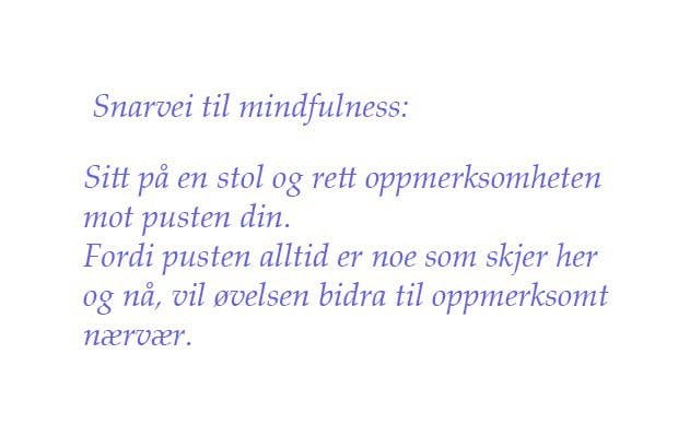 Yoga og mindfulness.
