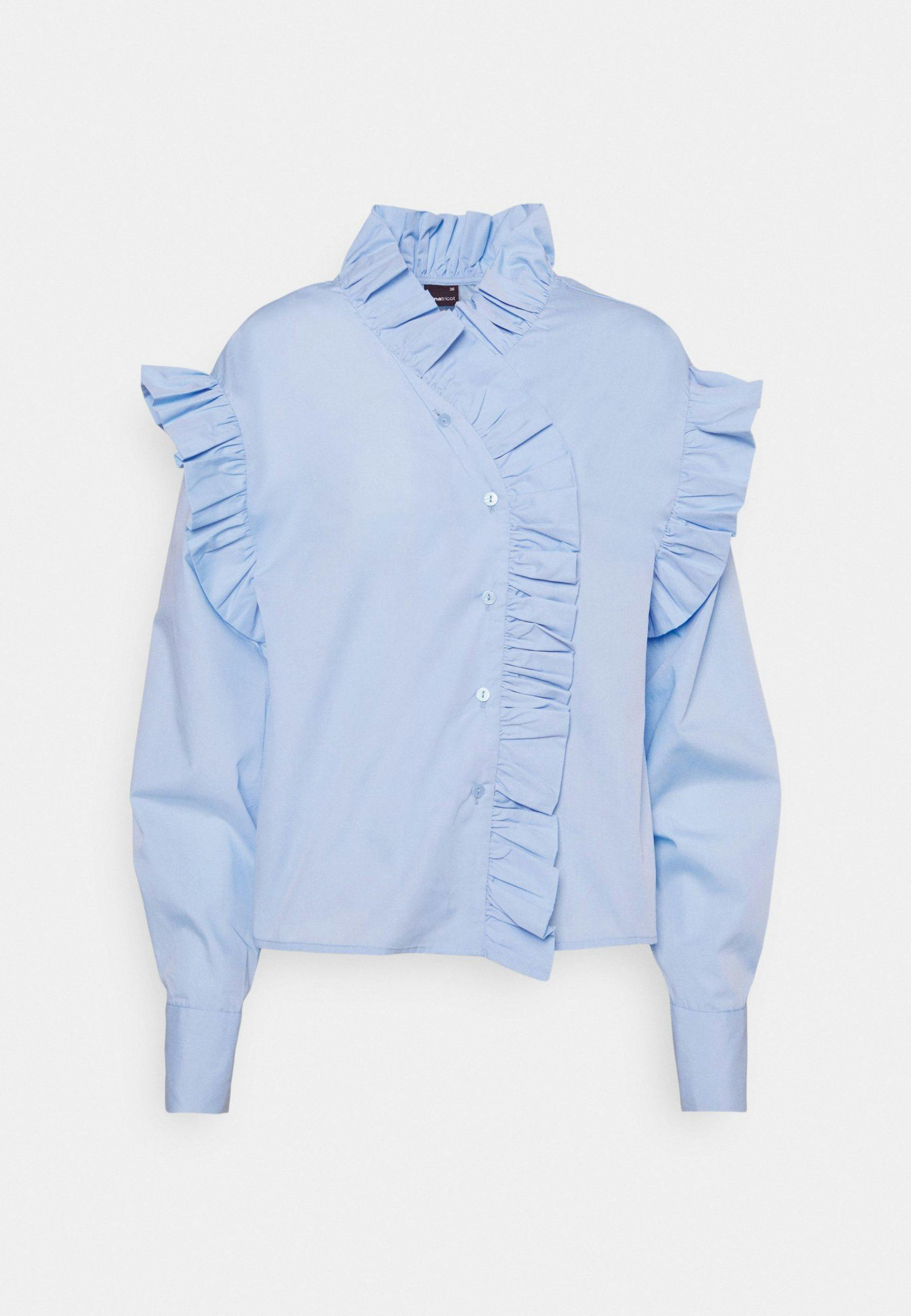 Gina Tricot blås skjorte rysjer dinah frill blouse