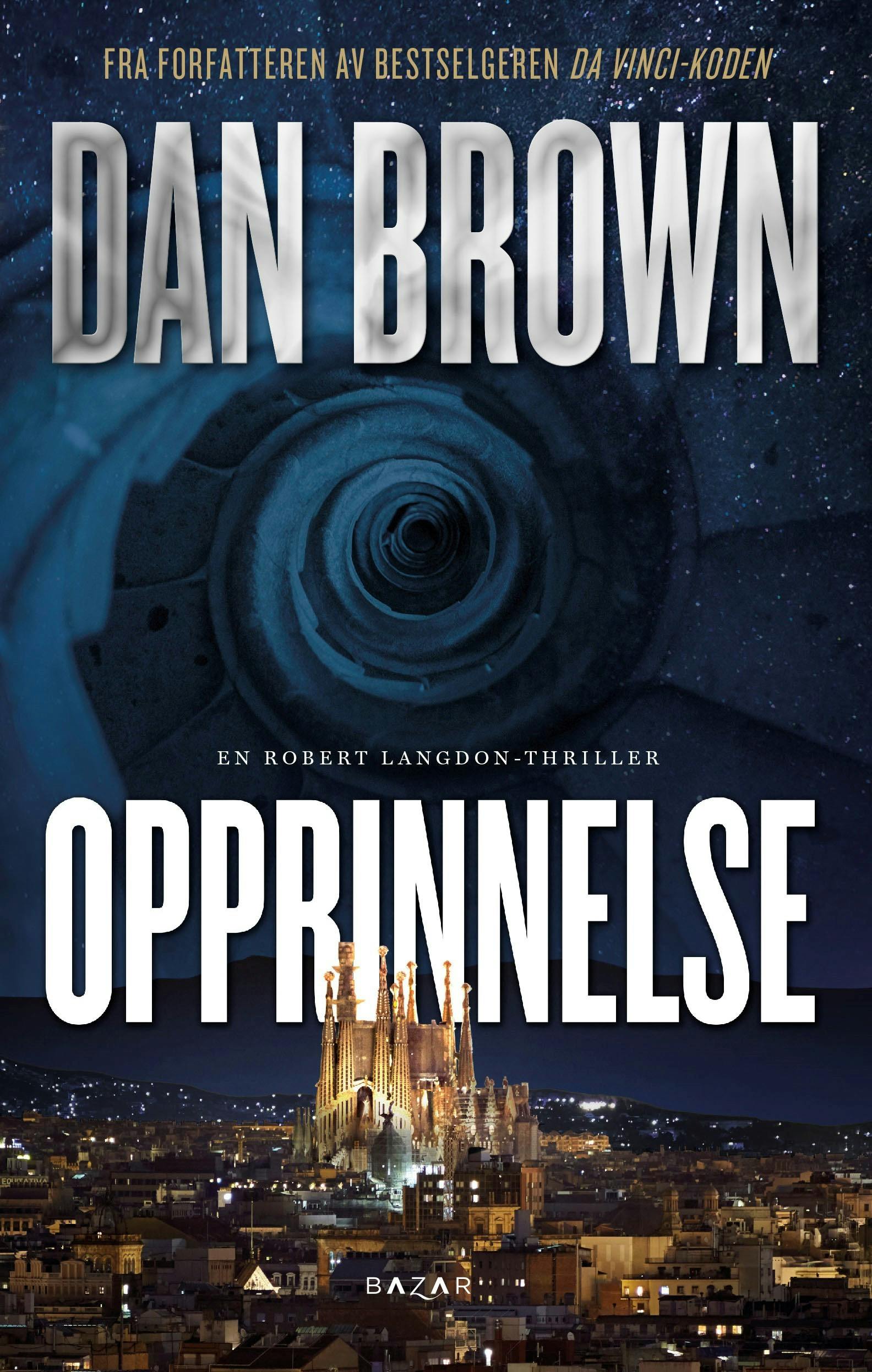 Om boken "Opprinnelse": bok Opprinnelse, Dan Brown, bestselger