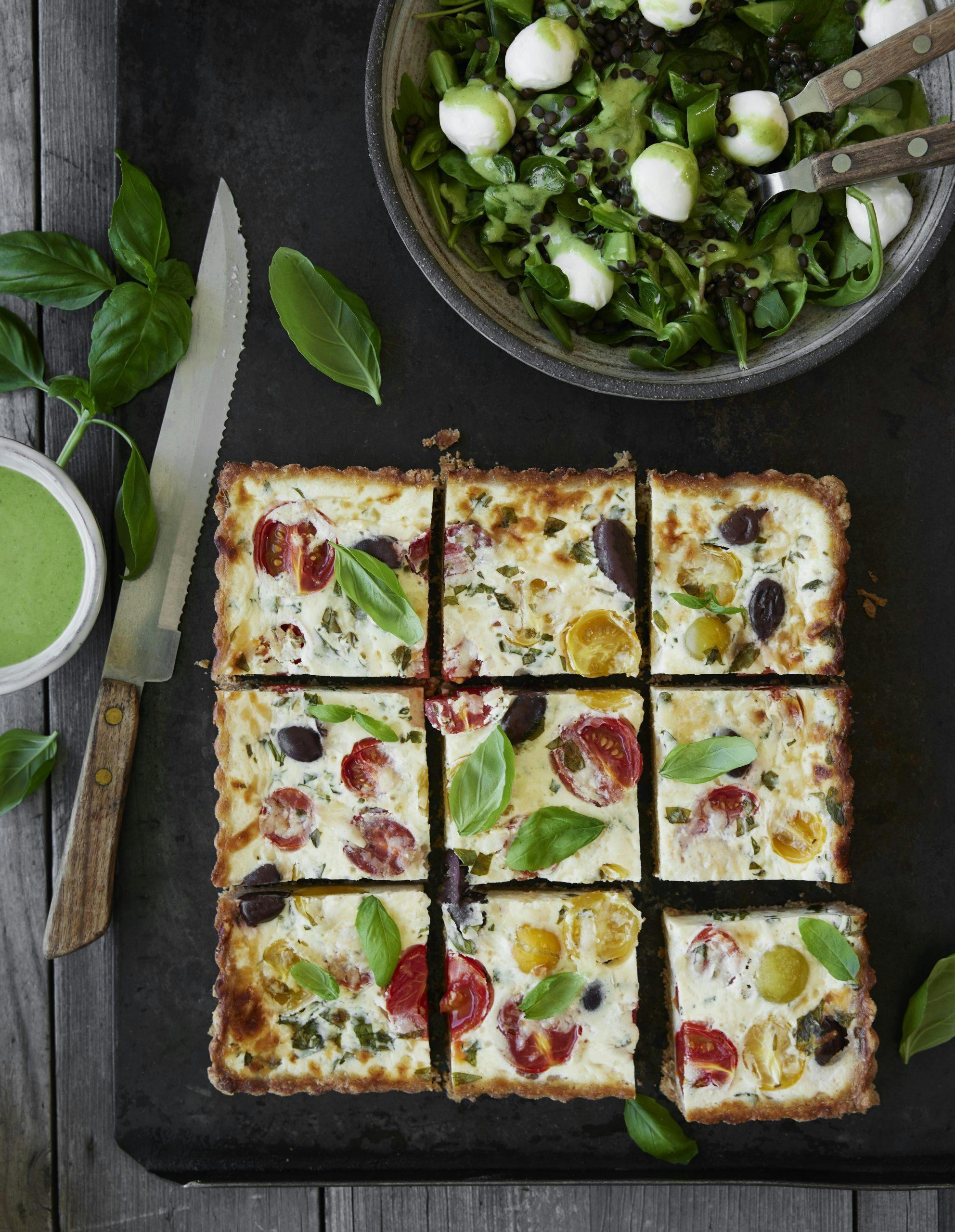 Tomatpai med ricotta Tomatpai med ricotta