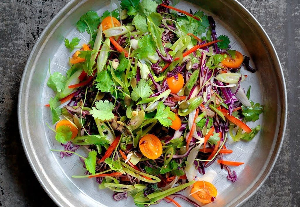 Asiatisk kålsalat Asiatisk kålsalat