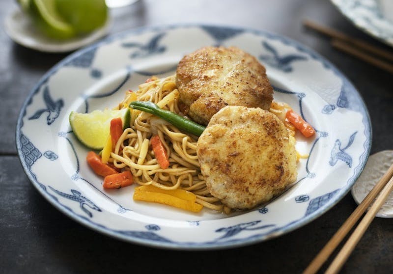 Asiatisk vri på fiskekaker