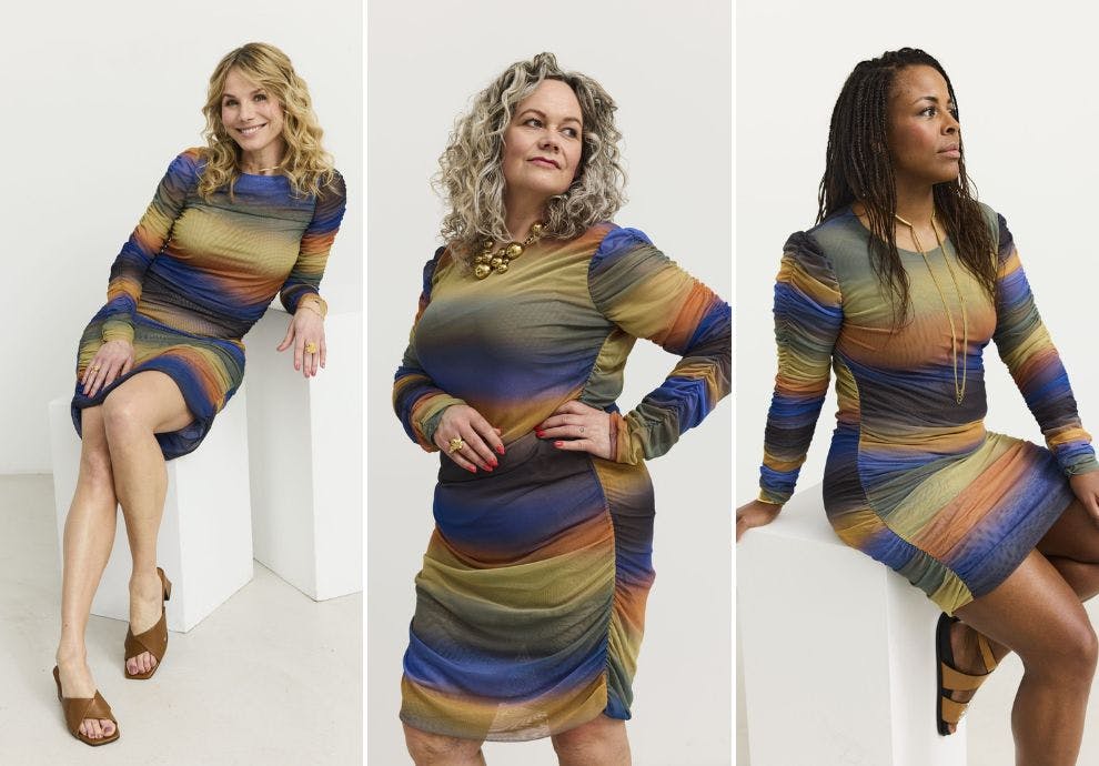 En kjole tre størrelser