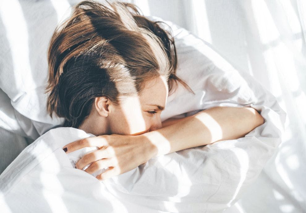 Våkne med hydrert hud