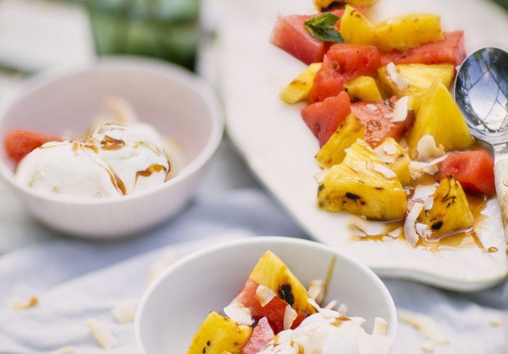 Grillet Ananas dessert