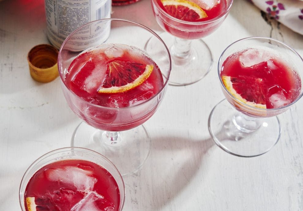 Oppskrift på drink med blodappelsin