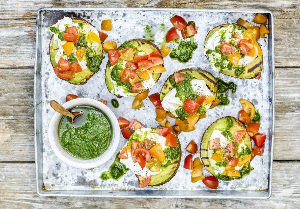 Oppskrift på grillet avokado