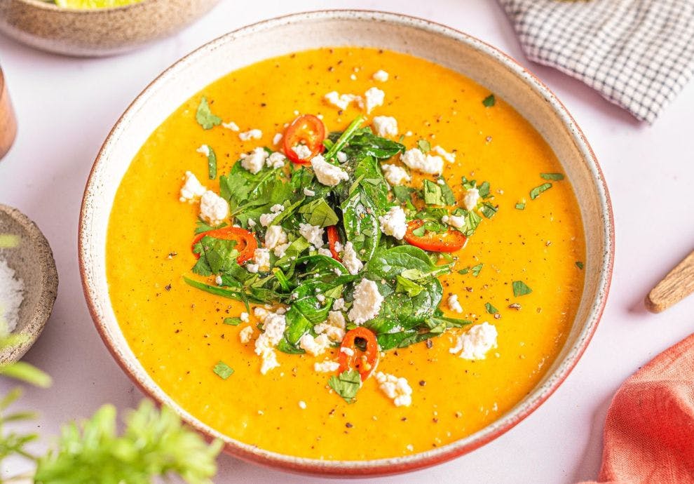 Oppskrift på søtpotet suppe