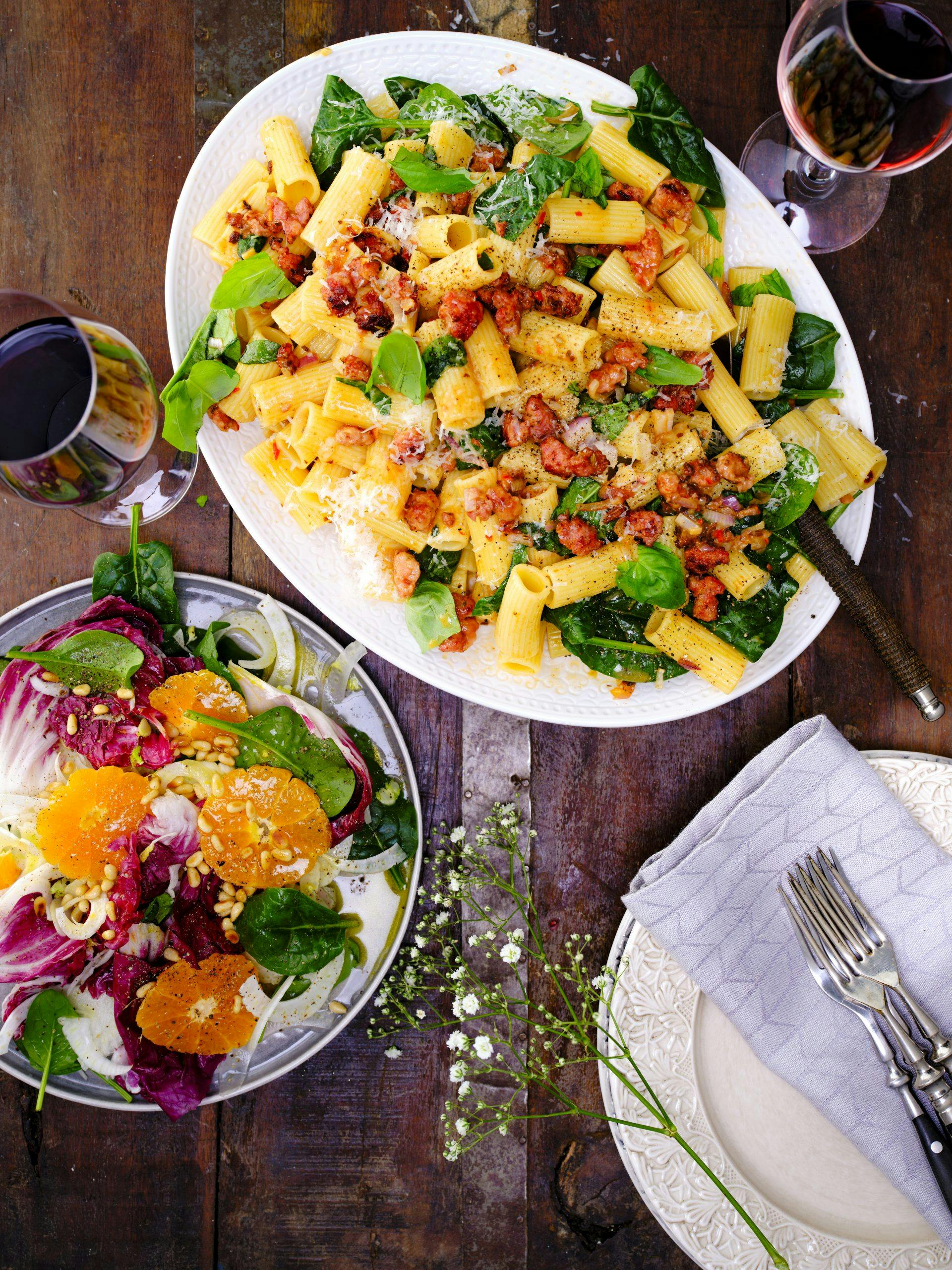 PASTA MED SALSICCIA.JPG PASTA MED SALSICCIA