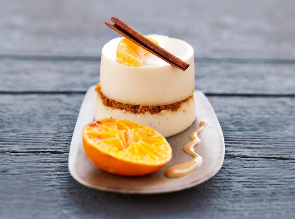 Panna cotta med krunsj nyttår