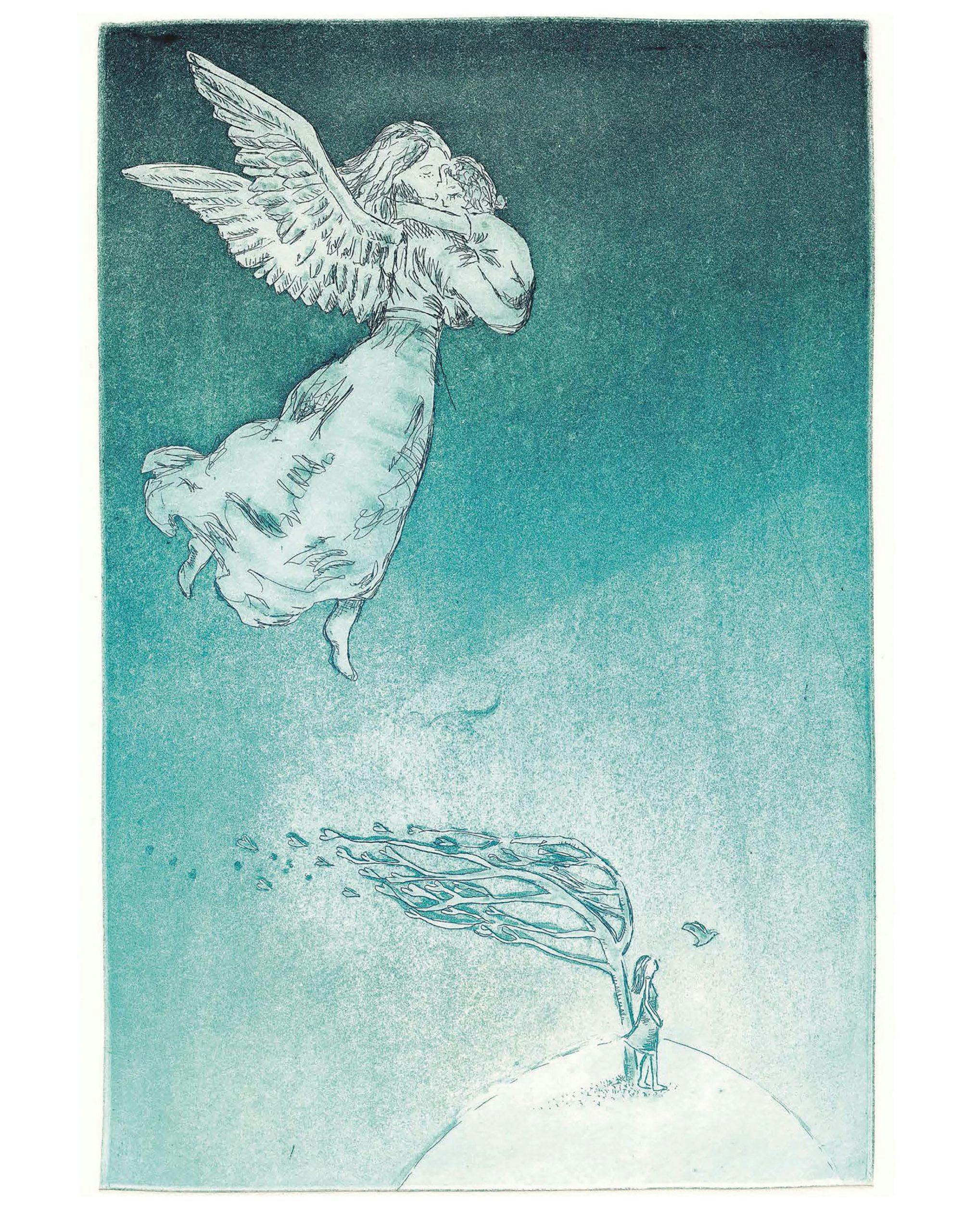 Björg Thorallsdottirs maleri om sorg