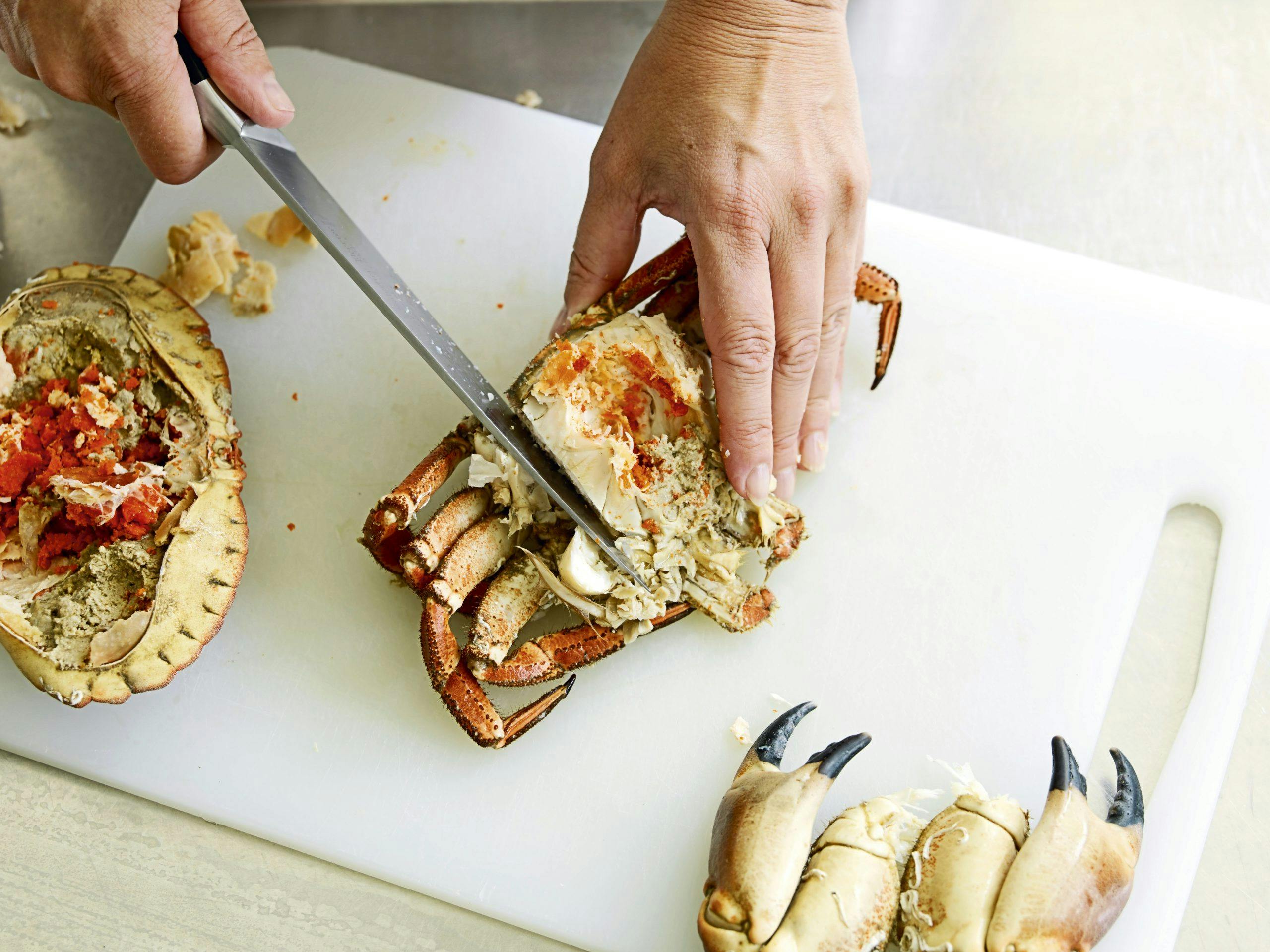 aom 20juli11 0029 pGy Fjern lever og rogn når du renser krabbe