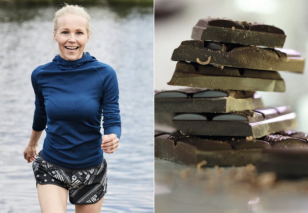 Berit Nordstrand mørk sjokolade teller som en grønnsak