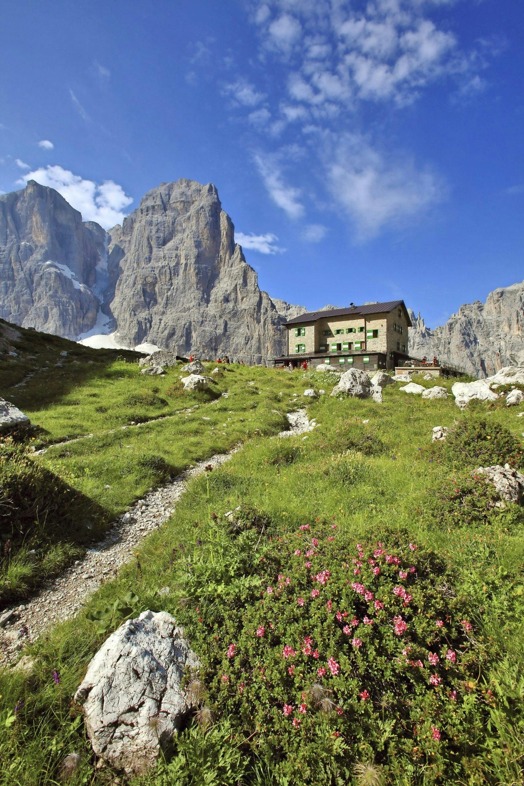 Tradisjonell landsby i Nord-Italia. Val Genova
