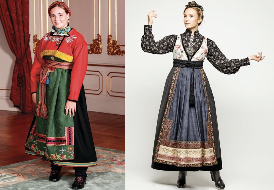 Prinsesse Ingrid Alexandra i bunad og fantasibunad designet av Eva Lie