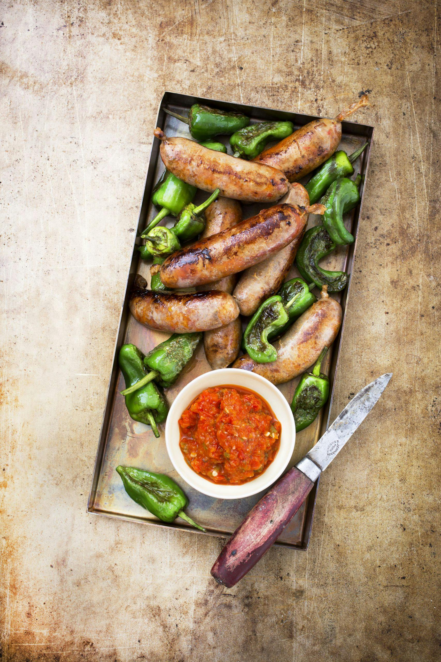 chilikorv ii 0141 2 Chillipølse med stekte padroner