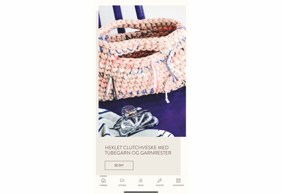 Søstrene Grene clutch DIY