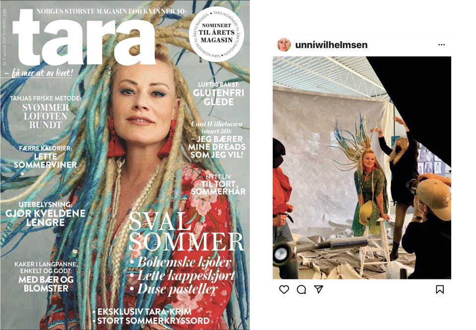 cover Unni Wilhelmsen tara cover magasin covershoot
