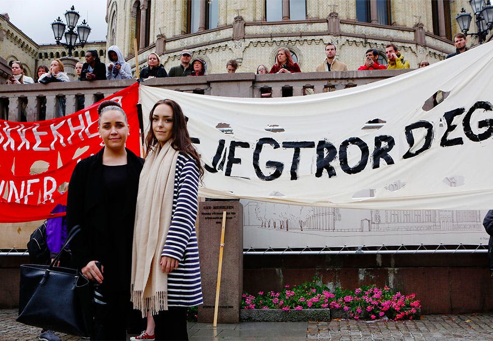 Andrea Voll Voldum rørt av demonstrasjon