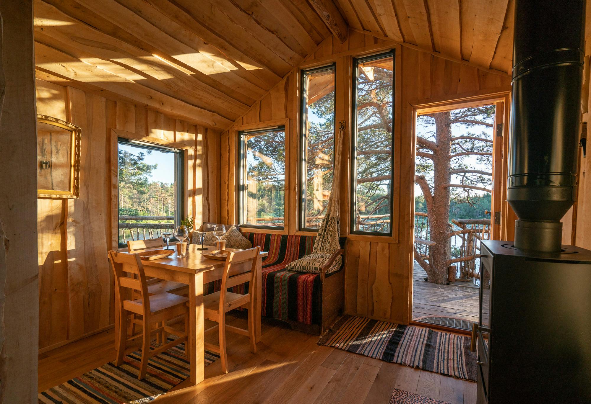 Magisk utsikt fra tretopphytten