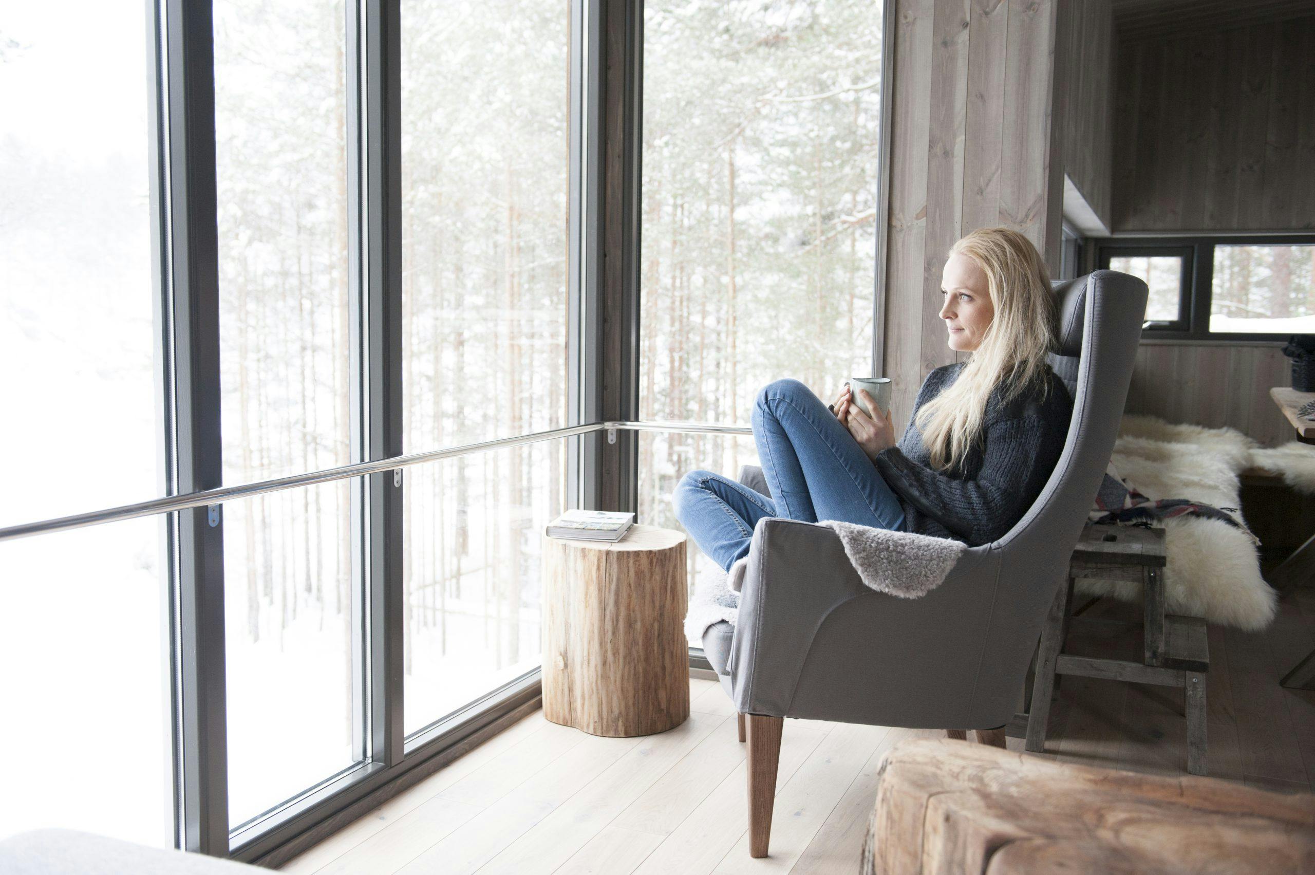 Avslapping på hytta