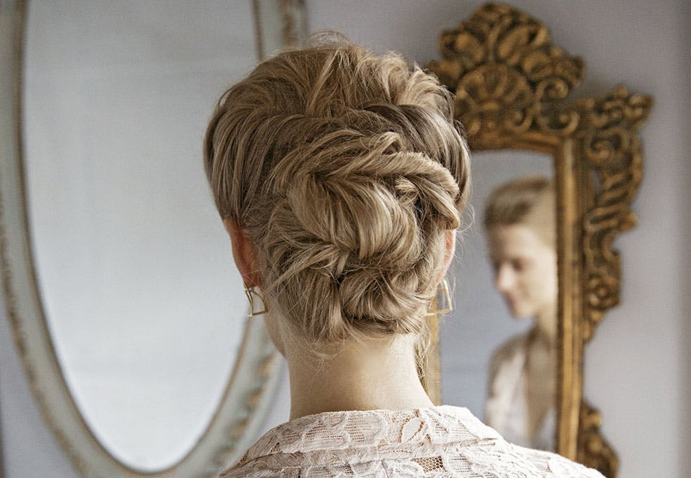 Oppsatt hår bryllup