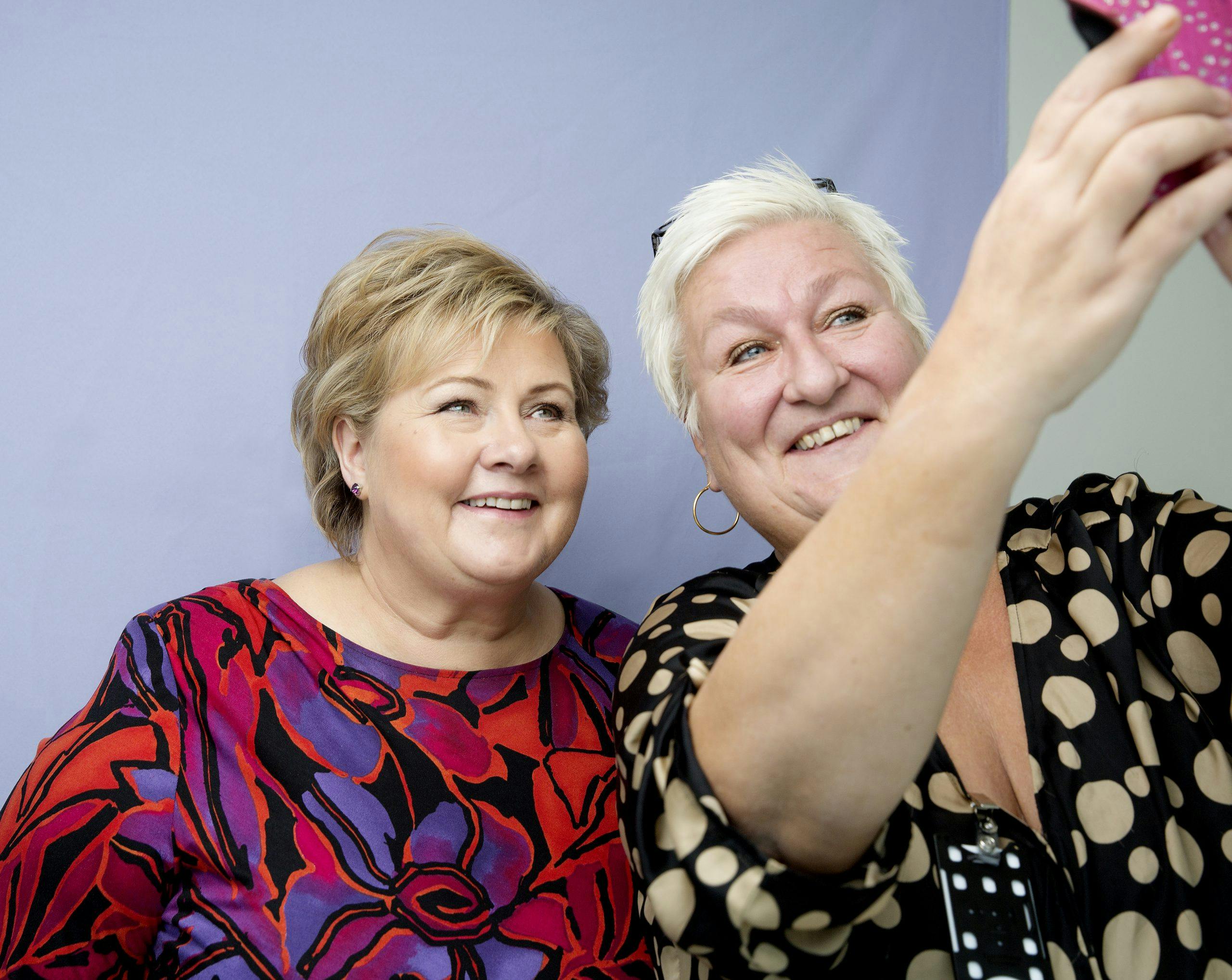 Lene Wikander Erna Solberg