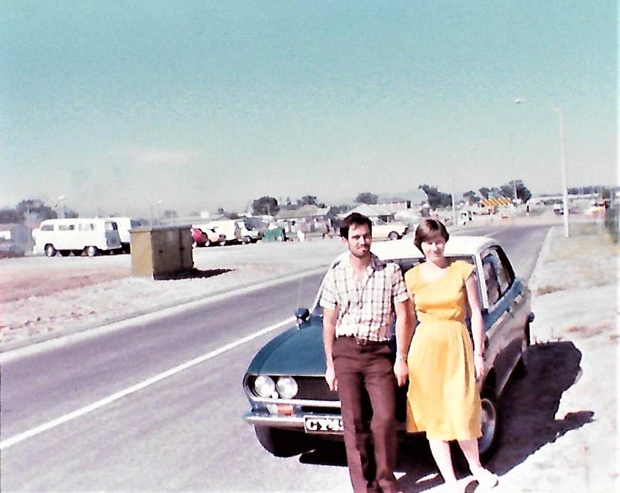 estelle med mannen christo som unge