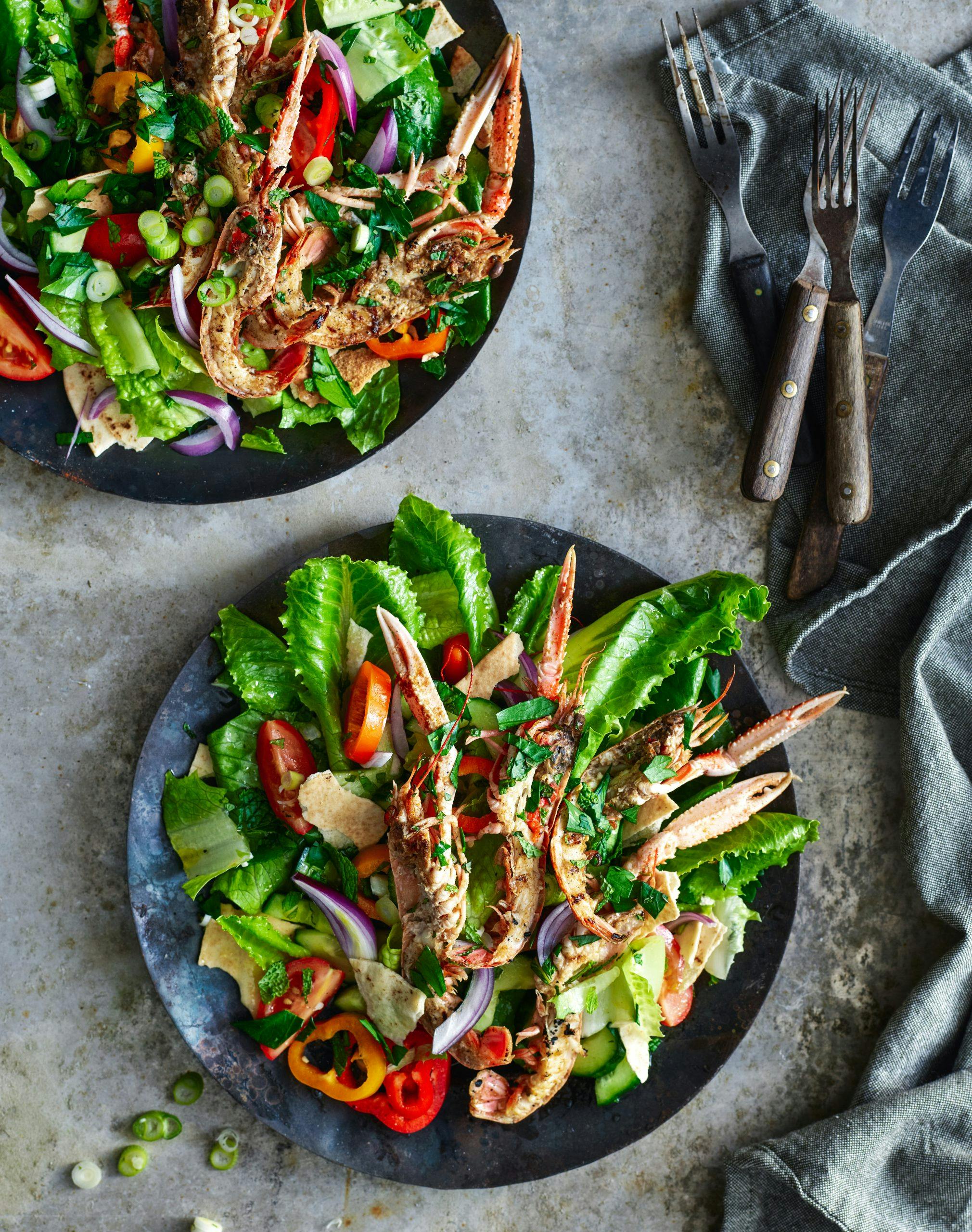 grillet sjøkreps oppskrift