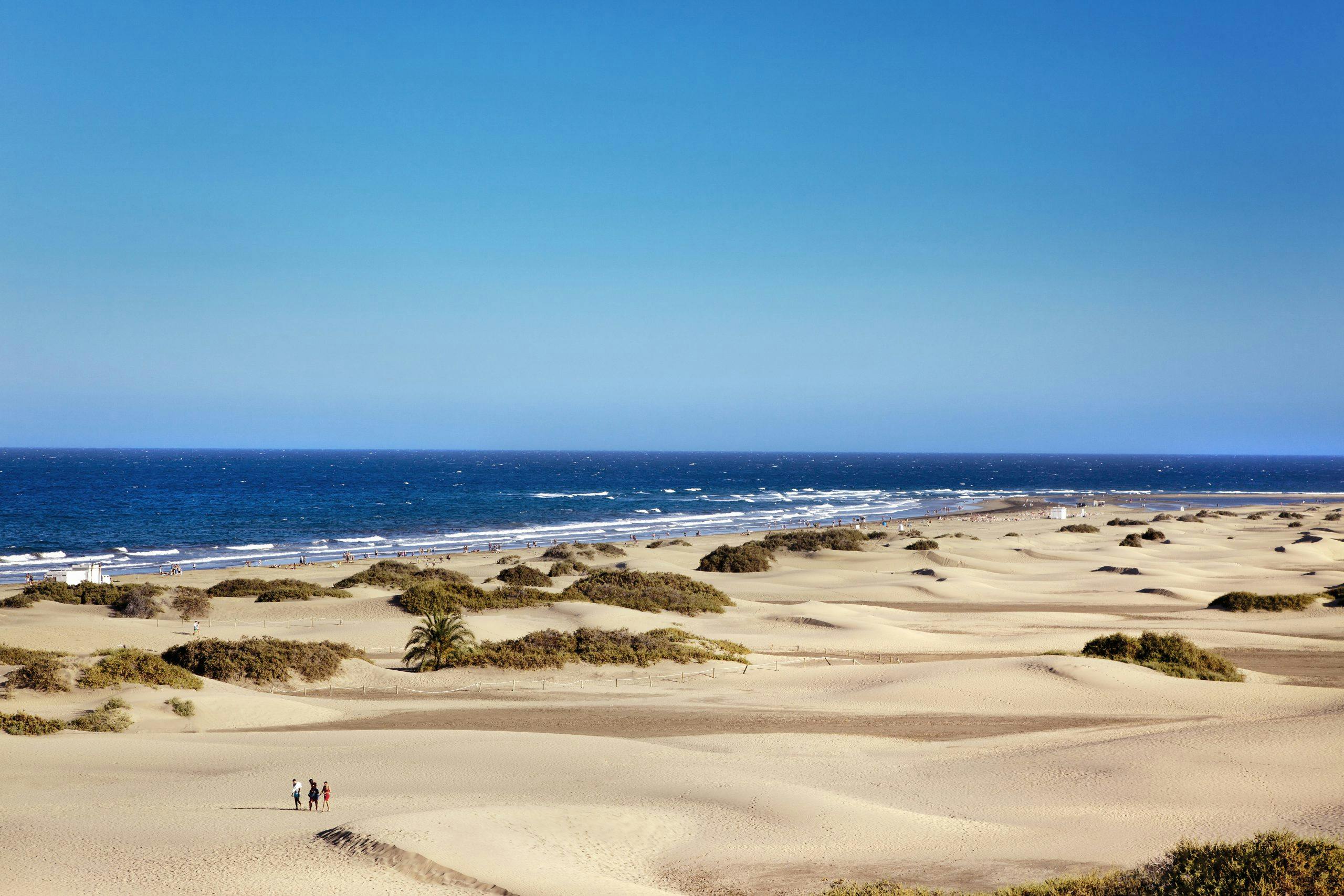 De bølgende sanddynene i Maspalomas