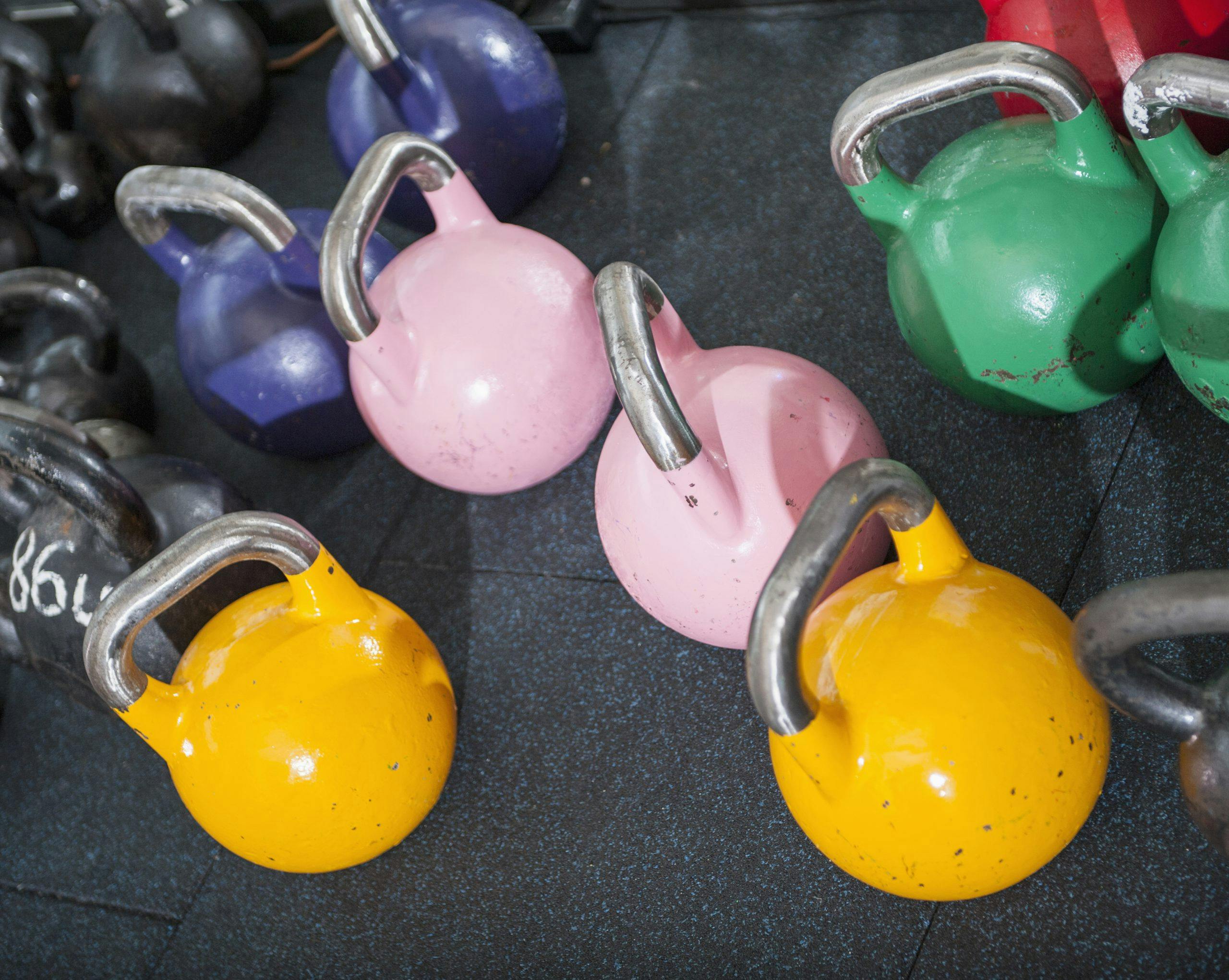 Fargerike kettlebells: Kettlebells