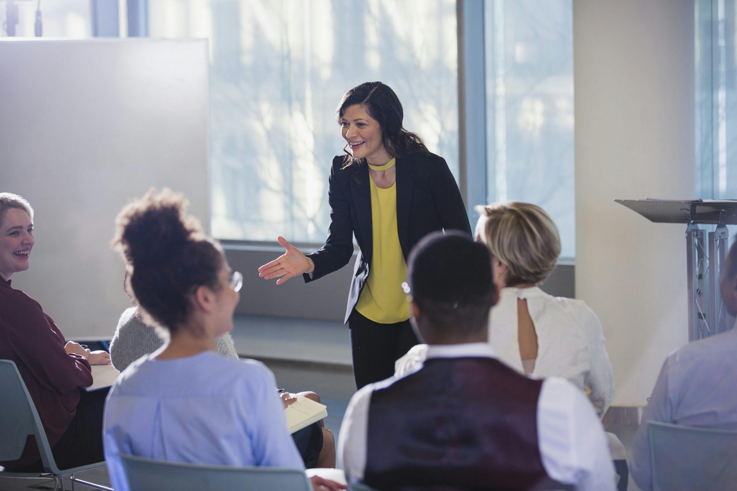 Vær åpen for endring: snakke foran mennesker