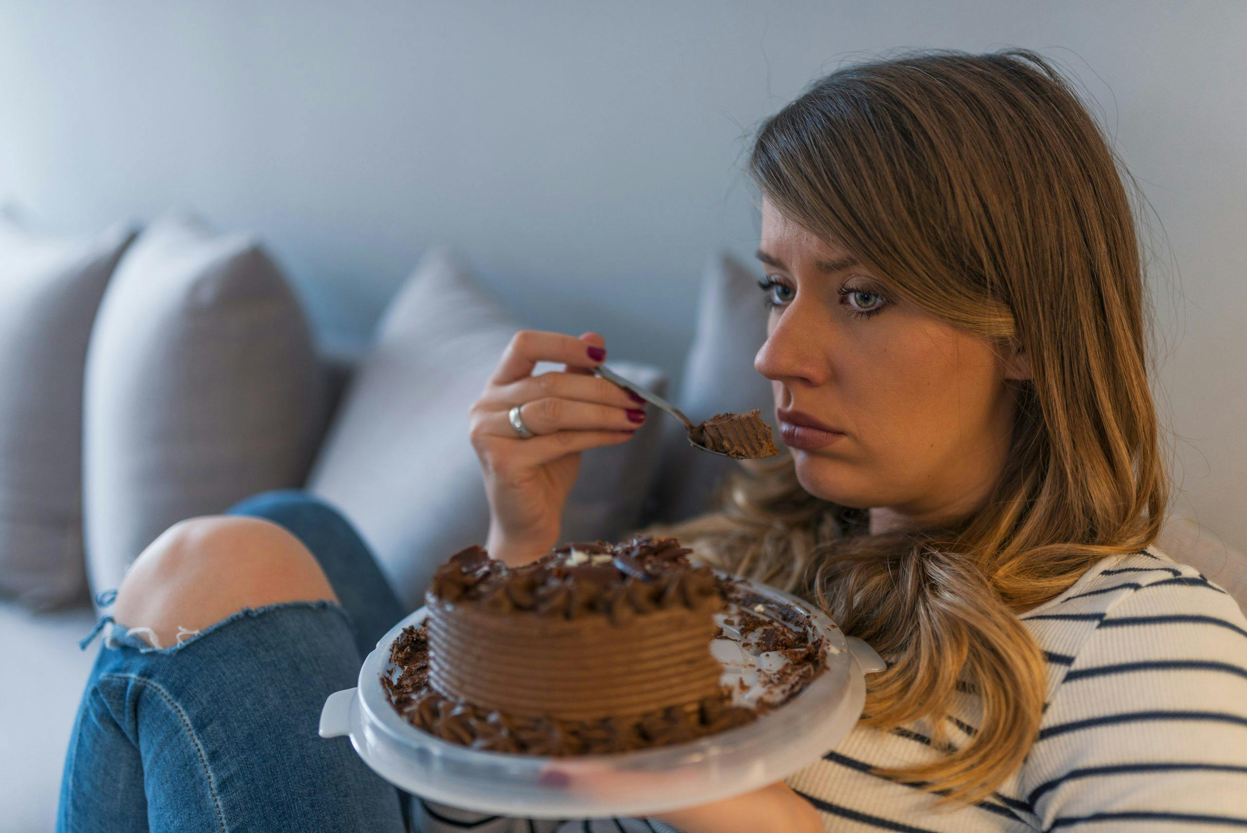 Mindful eating kvinne 