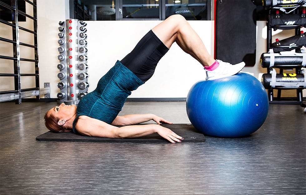 Hamstring-curl på ball