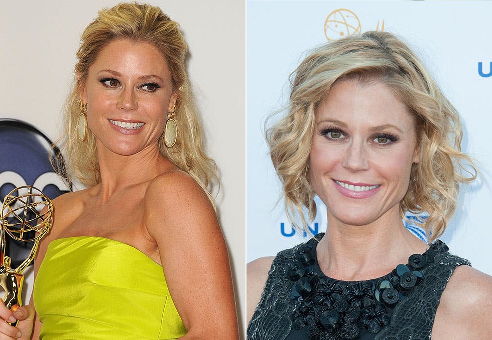 Skuespiller Julie Bowen (46) har hatt både langt og kort hår.
