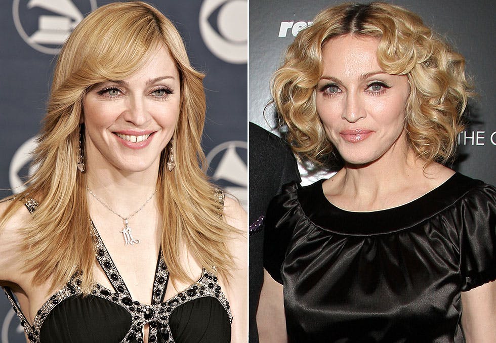 Popstjerne og stilikon Madonna (58) har hatt både langt og kort hår.