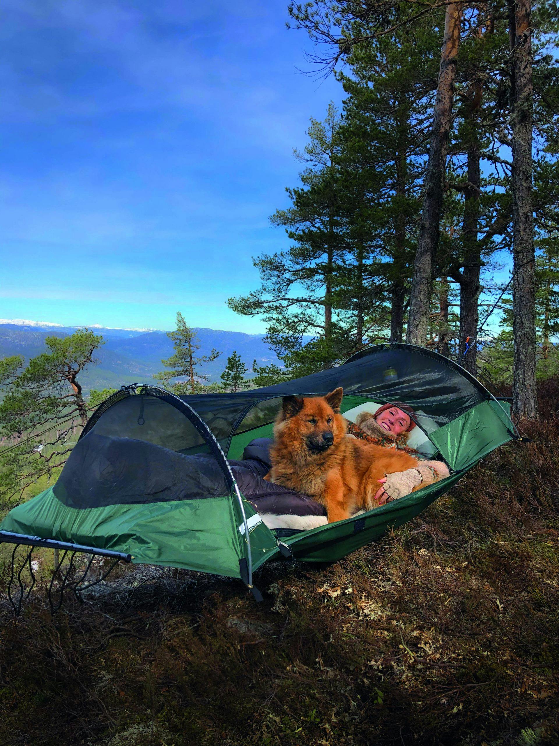 Hengekøye overnatting utenfor