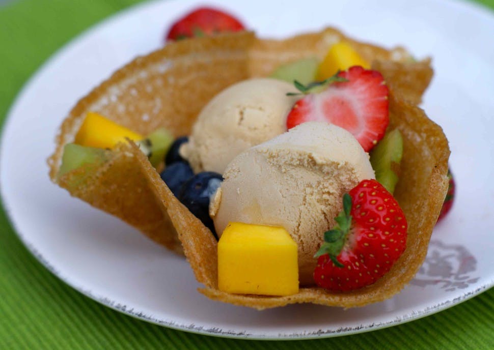 vaniljeis uten sukker