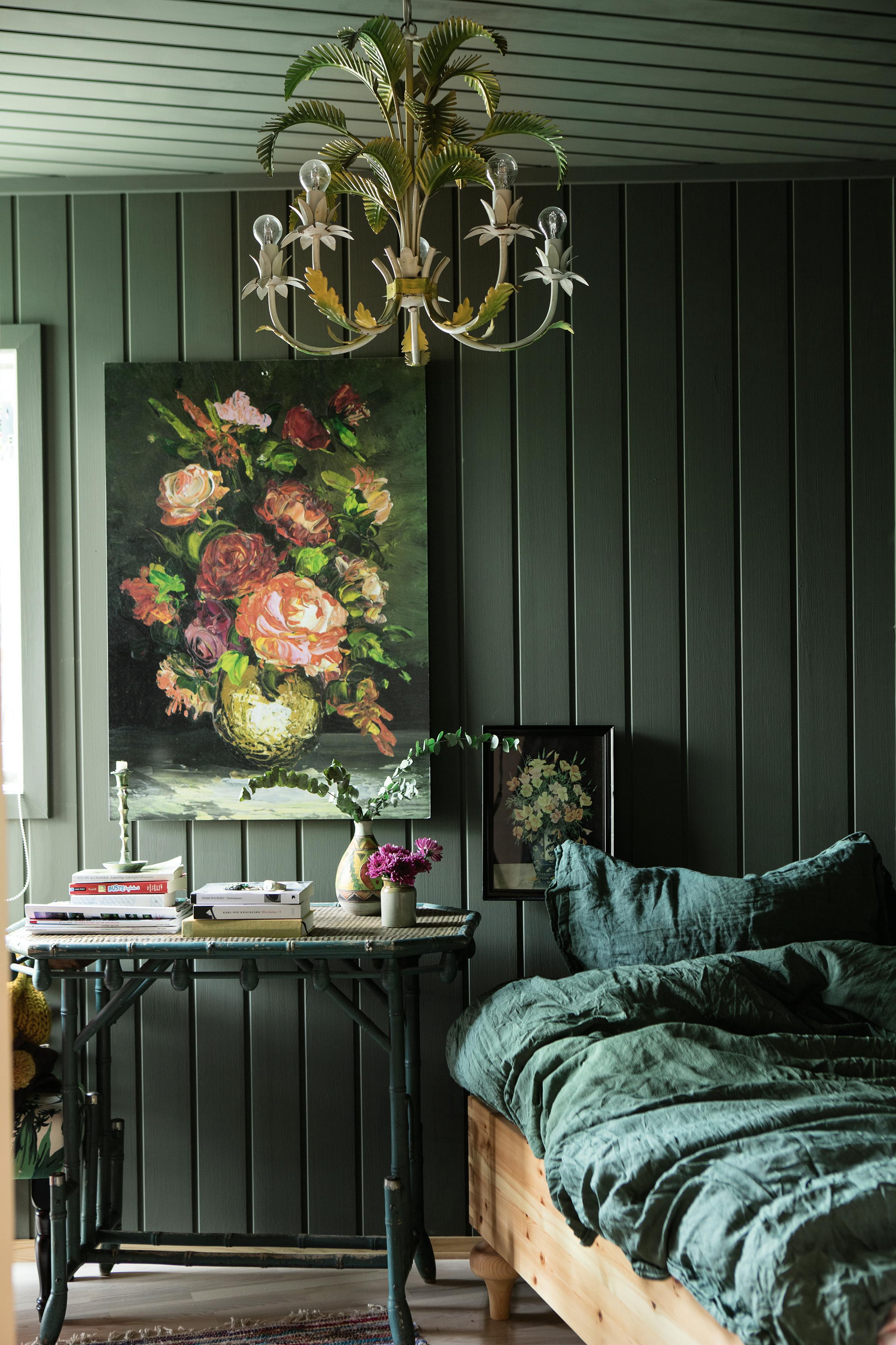 male takene hjemme med farge