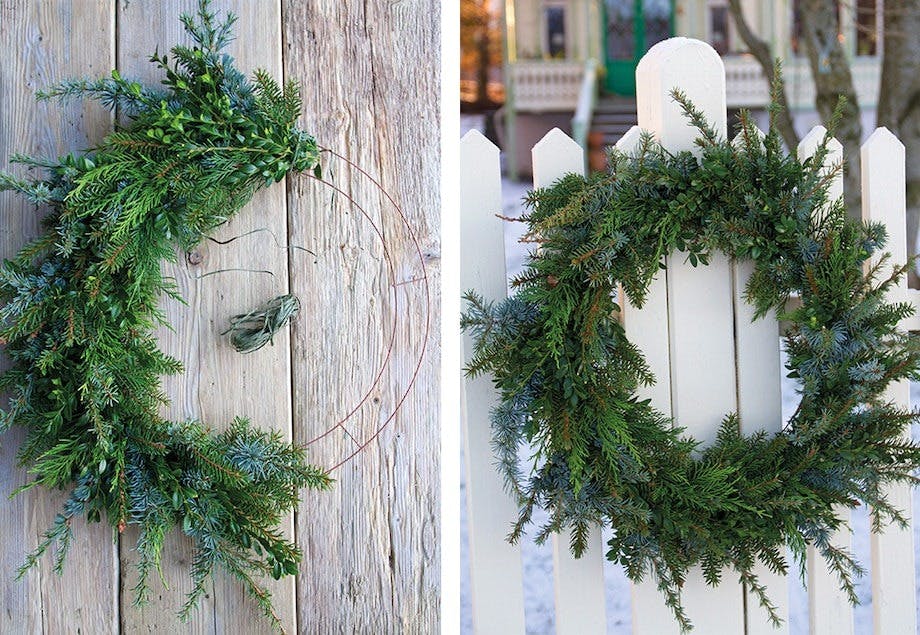 hvordan lage julekrans