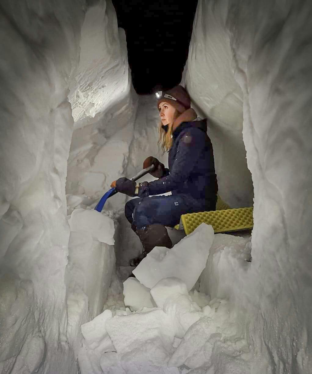 Taras turjente, Bodil Gilje i snøhule