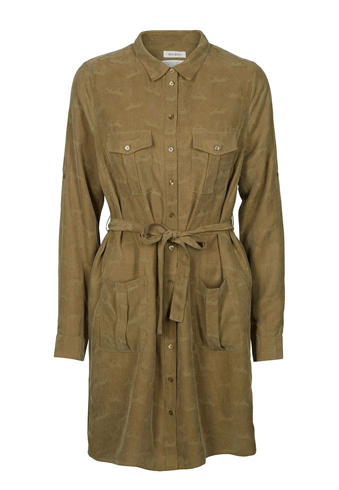 Skjortekjole med knyting