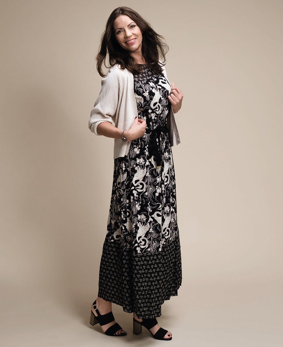 Monica har på seg: Fotsid sommerkjole 2017