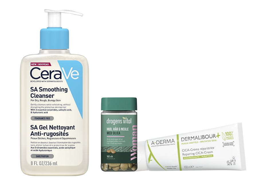 rygg, rynker, akne, kløe på ryggen