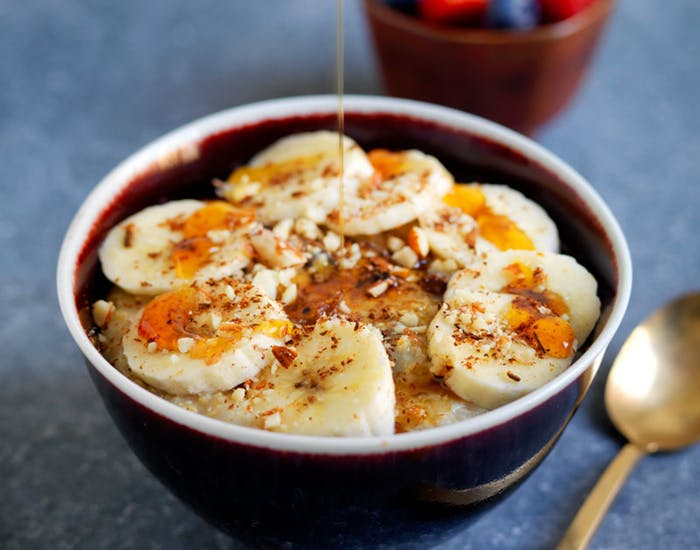 Kremete havregrøt med kokosmelk 