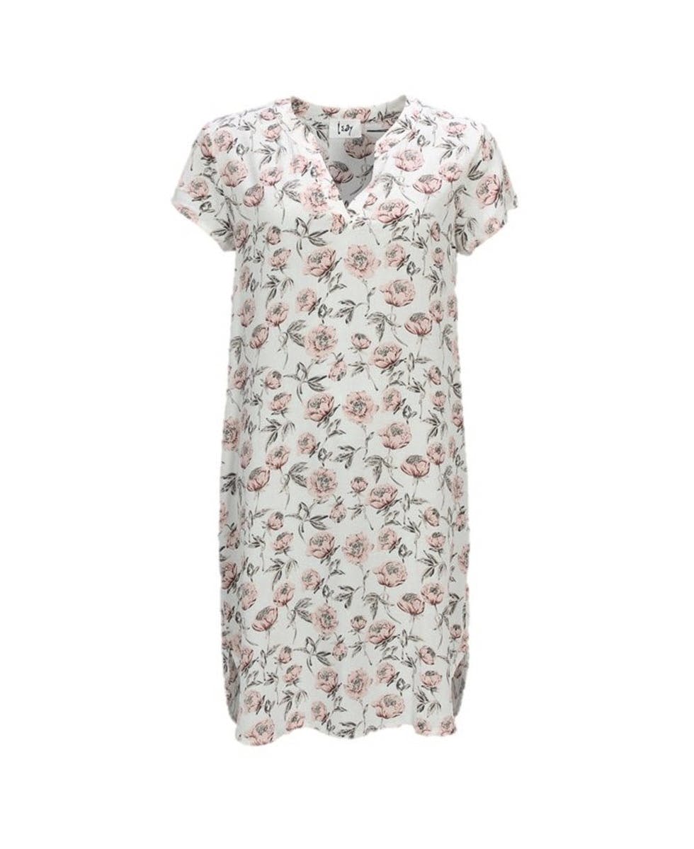 Søt: søt blomsterkjole med korte ermer 2017