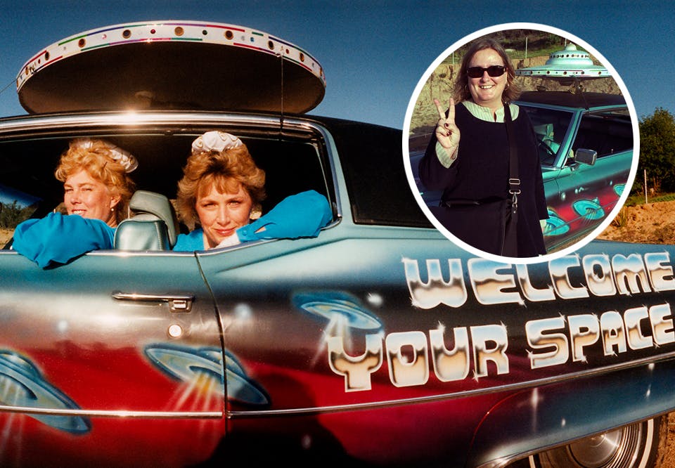 leadleneufo Lene Wikander besøker en UFO-kult i California reise sekt cadillac