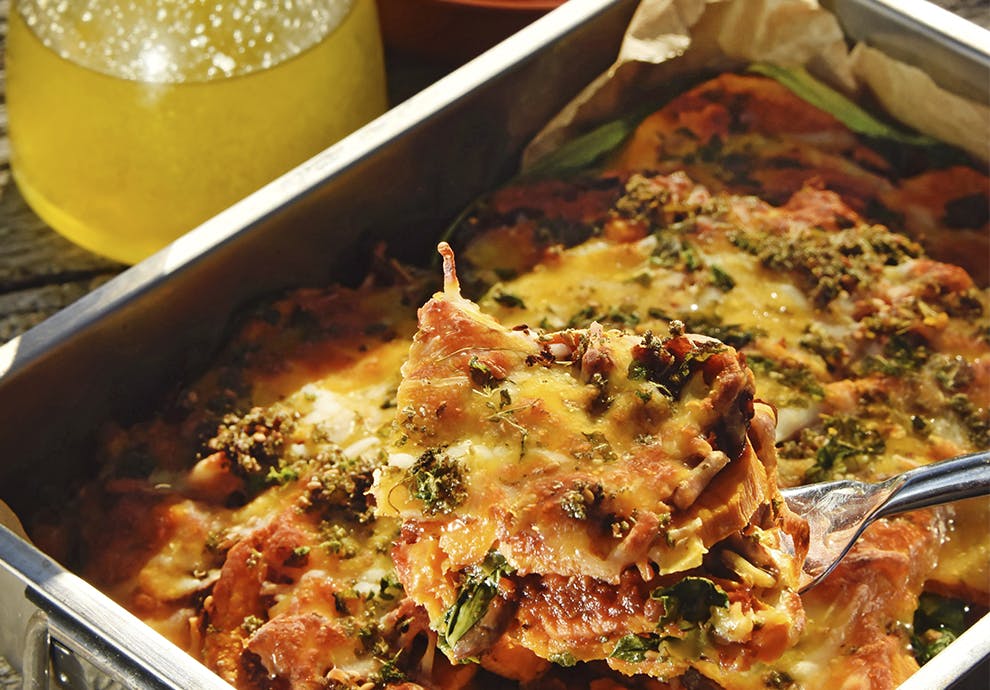 Oppskrift på sunn søtpotetlasagne den beste 