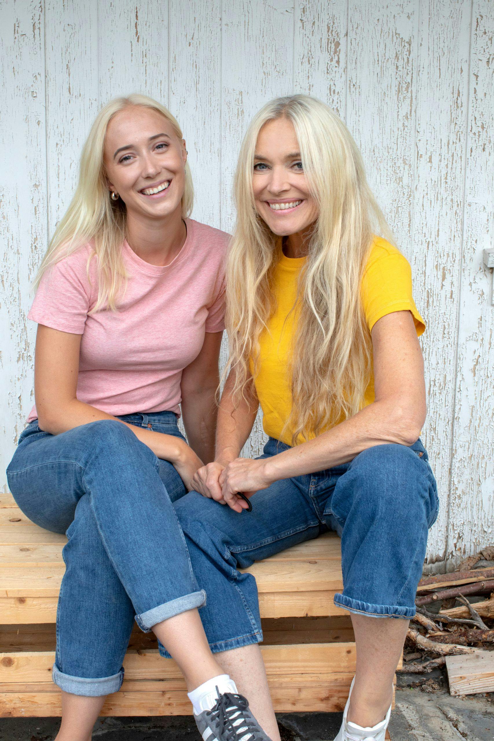 Linn Stokke og datteren