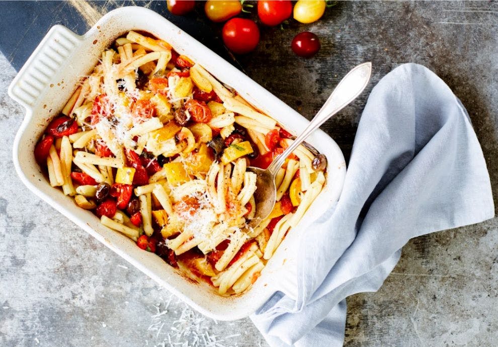 Enkel pastarett med tomat